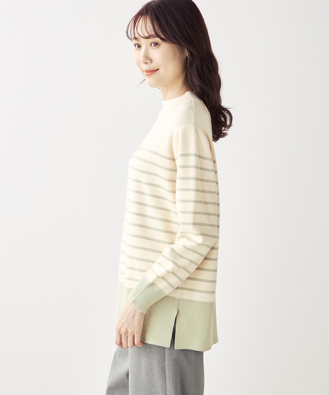 DECOY パネルボーダーニットプルオーバー_sub_3