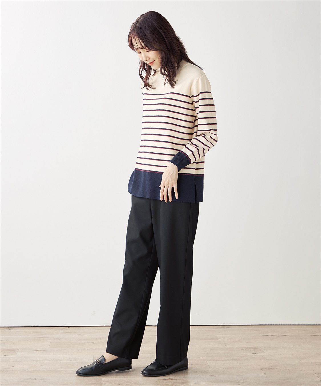 DECOY パネルボーダーニットプルオーバー_sub_20