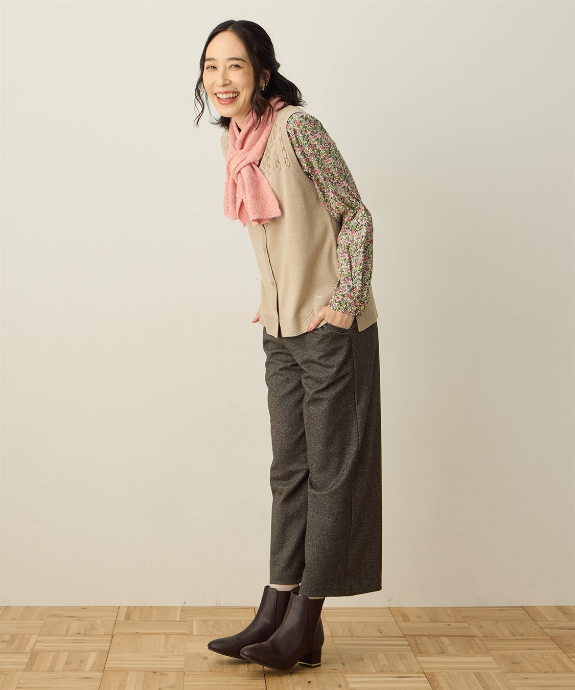 DECOY 前開きニットベスト_sub_8