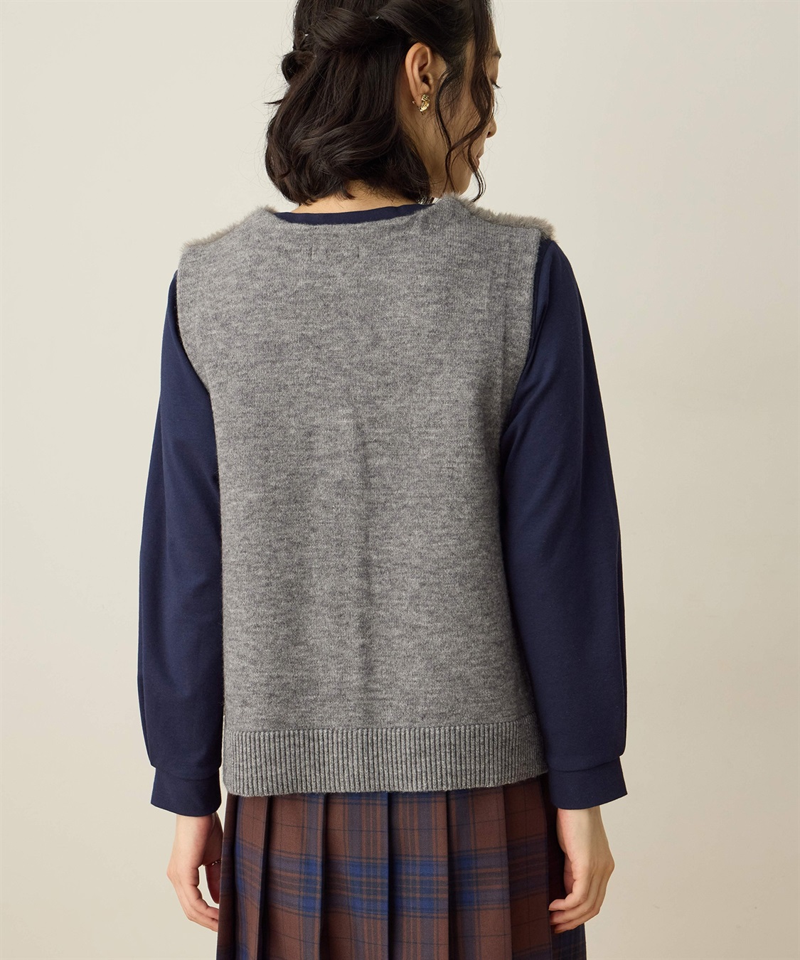 DECOY フェザーニットベスト_sub_2