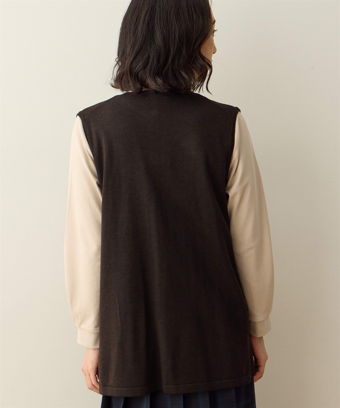 DECOY ニットロングジレ_sub_4