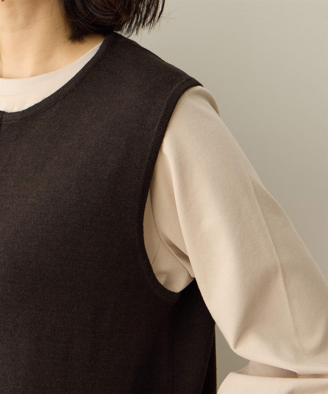 DECOY ニットロングジレ_sub_12