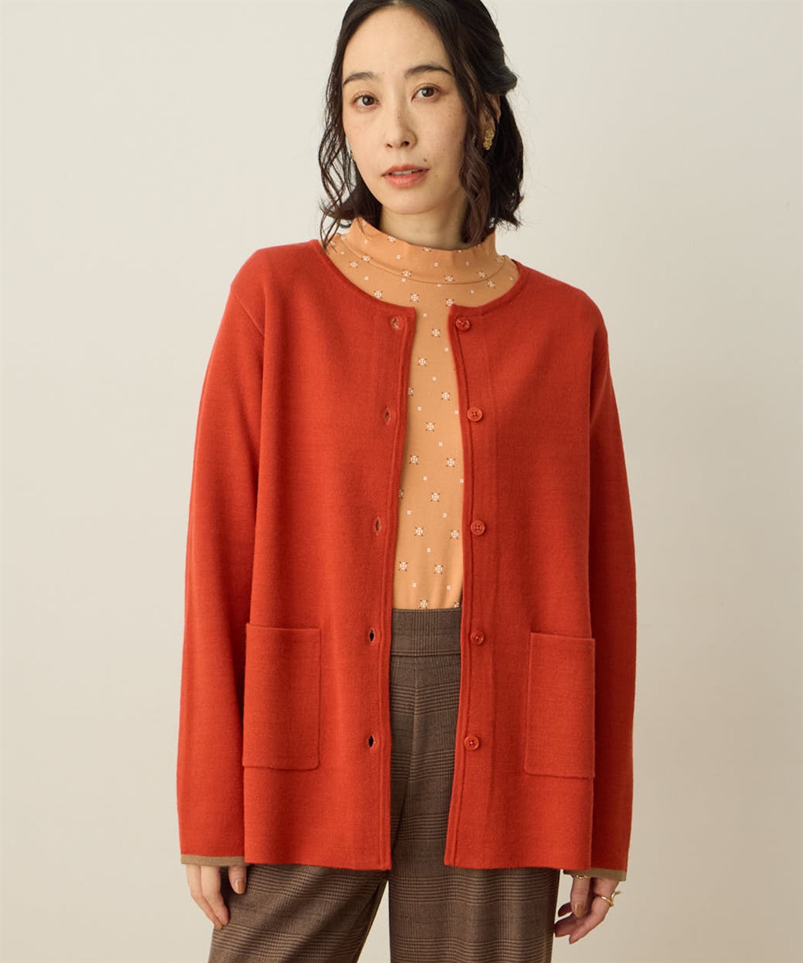 DECOY ダブルフェイスカーディガン【洗える】【抗ピル】_sub_1