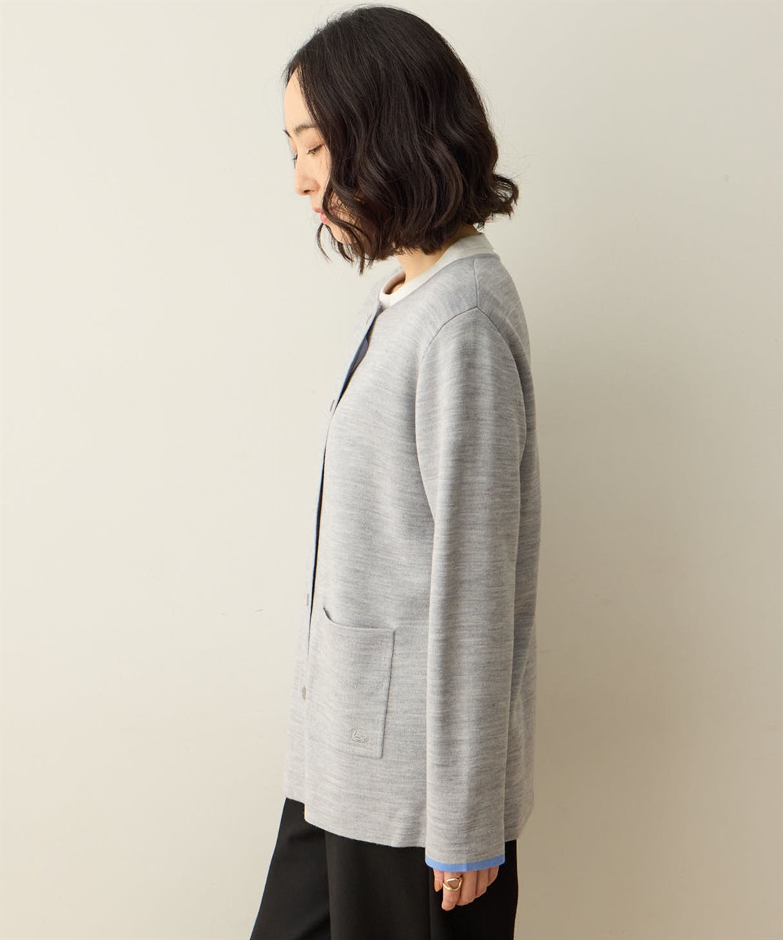DECOY ダブルフェイスカーディガン【洗える】【抗ピル】_sub_4