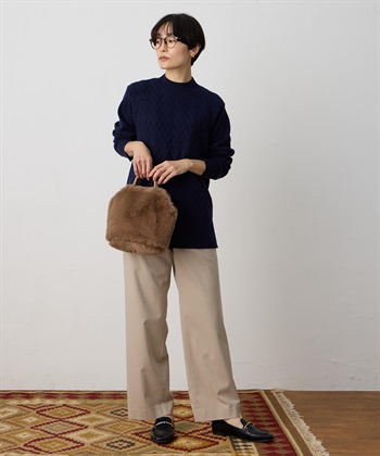 DECOY ヘリンボーンニットプルオーバー【ハンドウォッシャブル】_subthumb_9