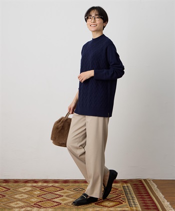 DECOY ヘリンボーンニットプルオーバー【ハンドウォッシャブル】_subthumb_12