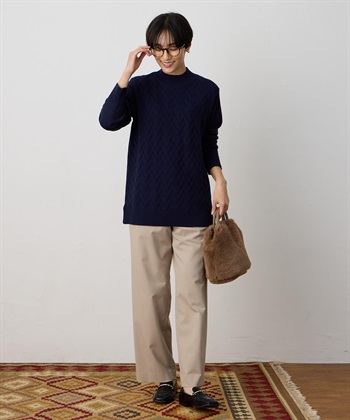 DECOY ヘリンボーンニットプルオーバー【ハンドウォッシャブル】_subthumb_13