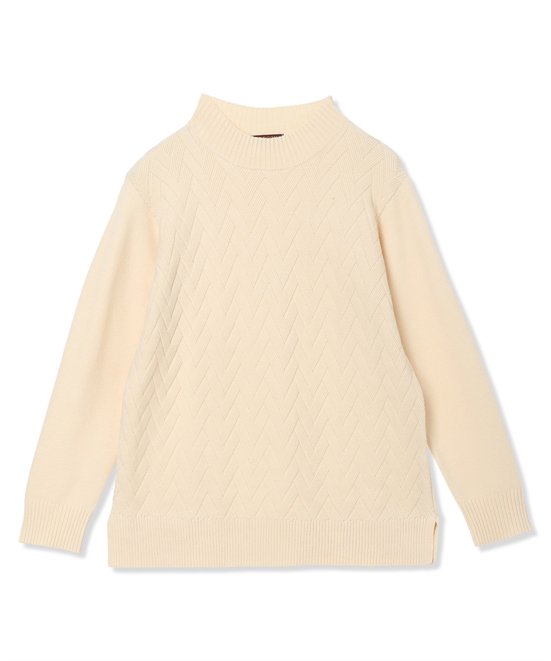 DECOY ヘリンボーンニットプルオーバー【ハンドウォッシャブル】_sub_19