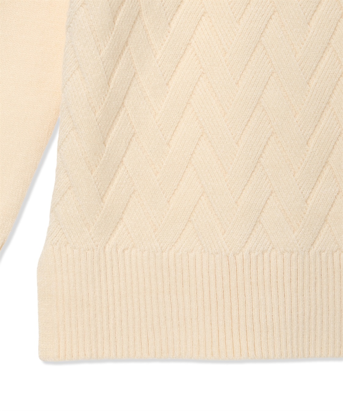 DECOY ヘリンボーンニットプルオーバー【ハンドウォッシャブル】_sub_22