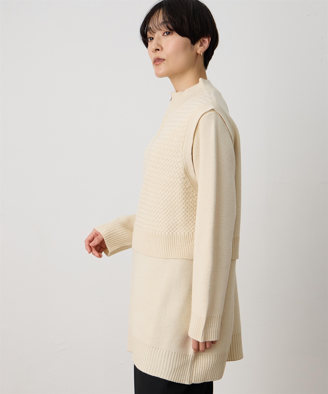 DECOY ベスト付きチュニック_sub_1