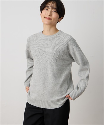 DECOY ジャガードニットプルオーバー【ハンドウォッシャブル】_subthumb_3