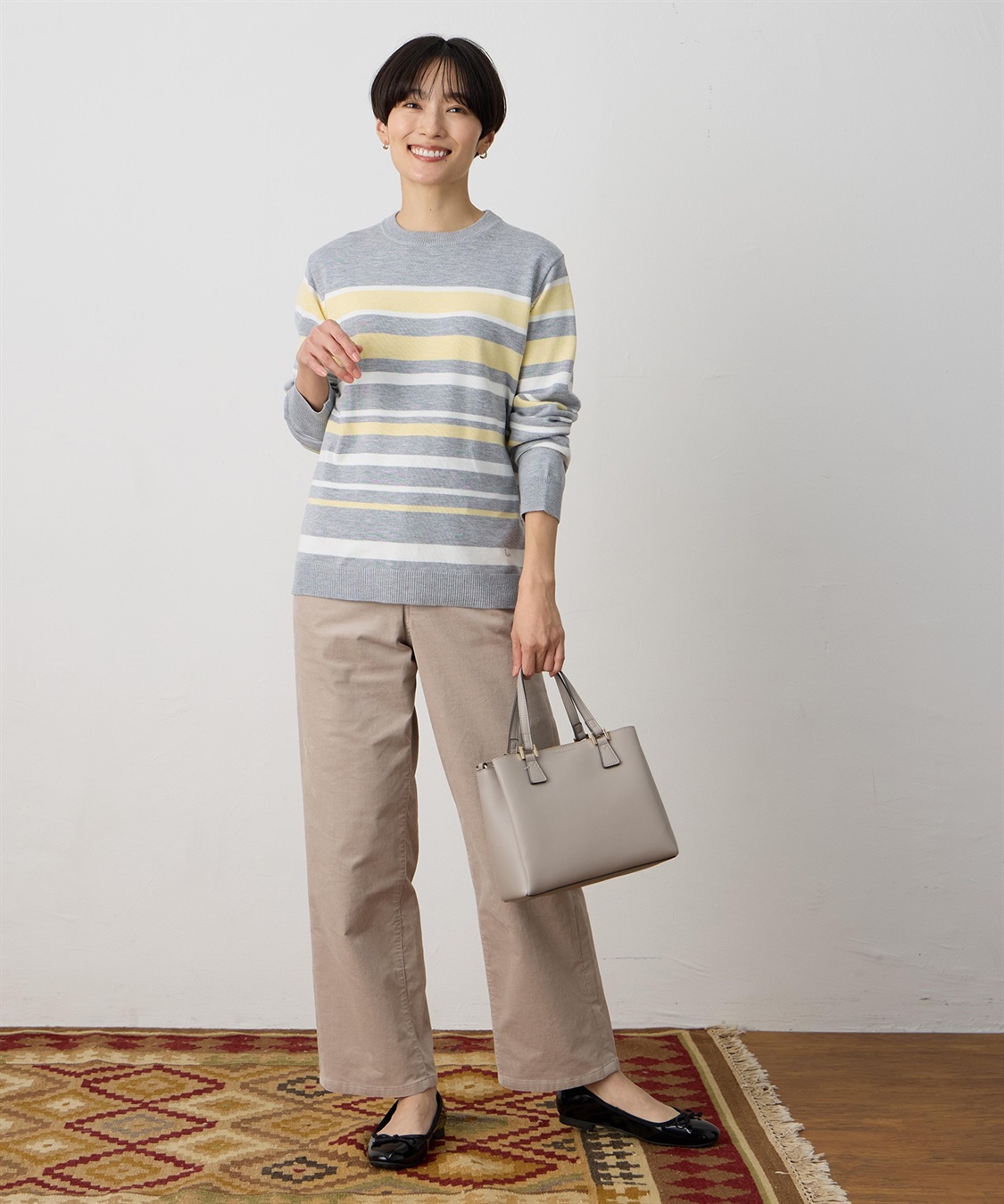 DECOY パネルボーダーニットプルオーバー【ハンドウォッシャブル】_sub_3