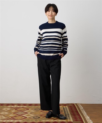 DECOY パネルボーダーニットプルオーバー【ハンドウォッシャブル】_subthumb_5