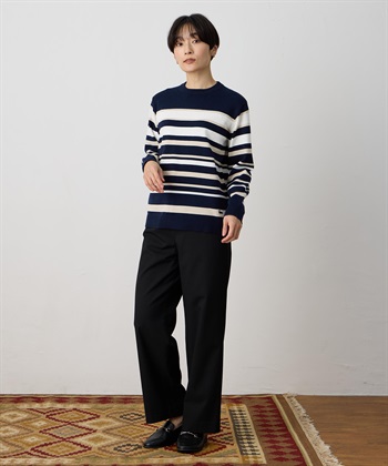 DECOY パネルボーダーニットプルオーバー【ハンドウォッシャブル】_subthumb_7