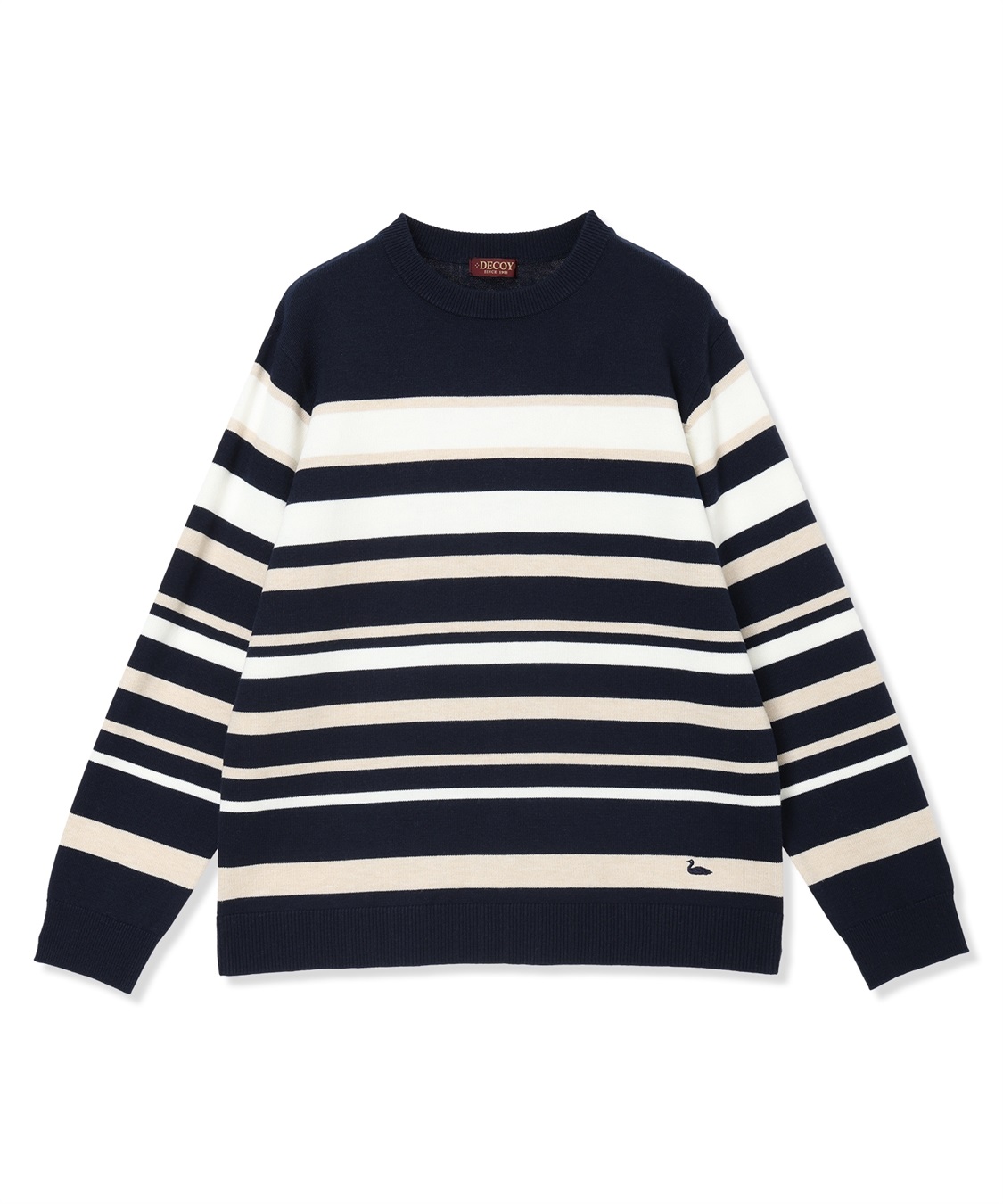 DECOY パネルボーダーニットプルオーバー【ハンドウォッシャブル】_sub_11