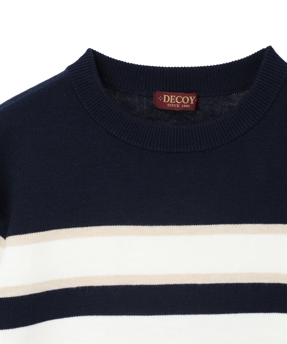 DECOY パネルボーダーニットプルオーバー【ハンドウォッシャブル】_sub_13