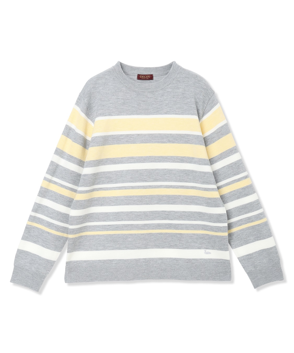 DECOY パネルボーダーニットプルオーバー【ハンドウォッシャブル】_sub_18