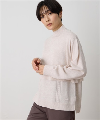 DECOY ハイネックニットアンサンブル【アンサンブル(2枚セット)・ハンドウォッシャブル】_subthumb_1