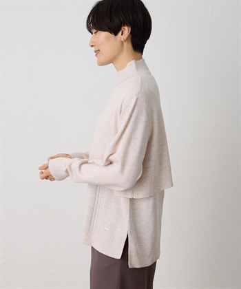 DECOY ハイネックニットアンサンブル【アンサンブル(2枚セット)・ハンドウォッシャブル】_subthumb_2