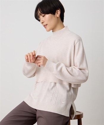 DECOY ハイネックニットアンサンブル【アンサンブル(2枚セット)・ハンドウォッシャブル】_subthumb_6