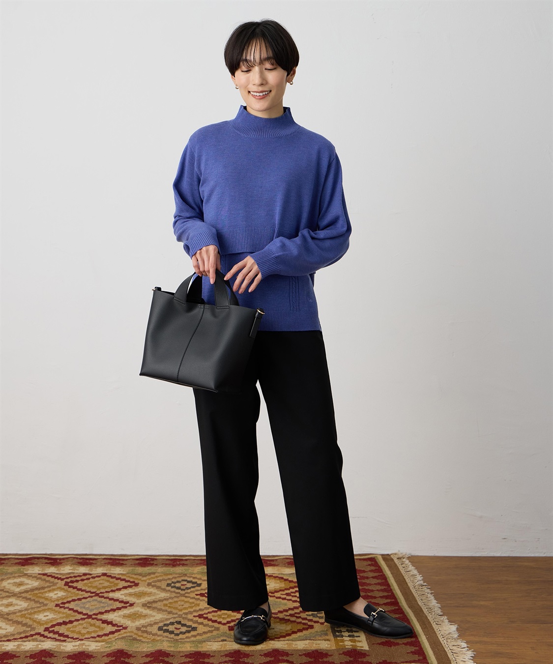 DECOY ハイネックニットアンサンブル【アンサンブル(2枚セット)・ハンドウォッシャブル】_sub_9