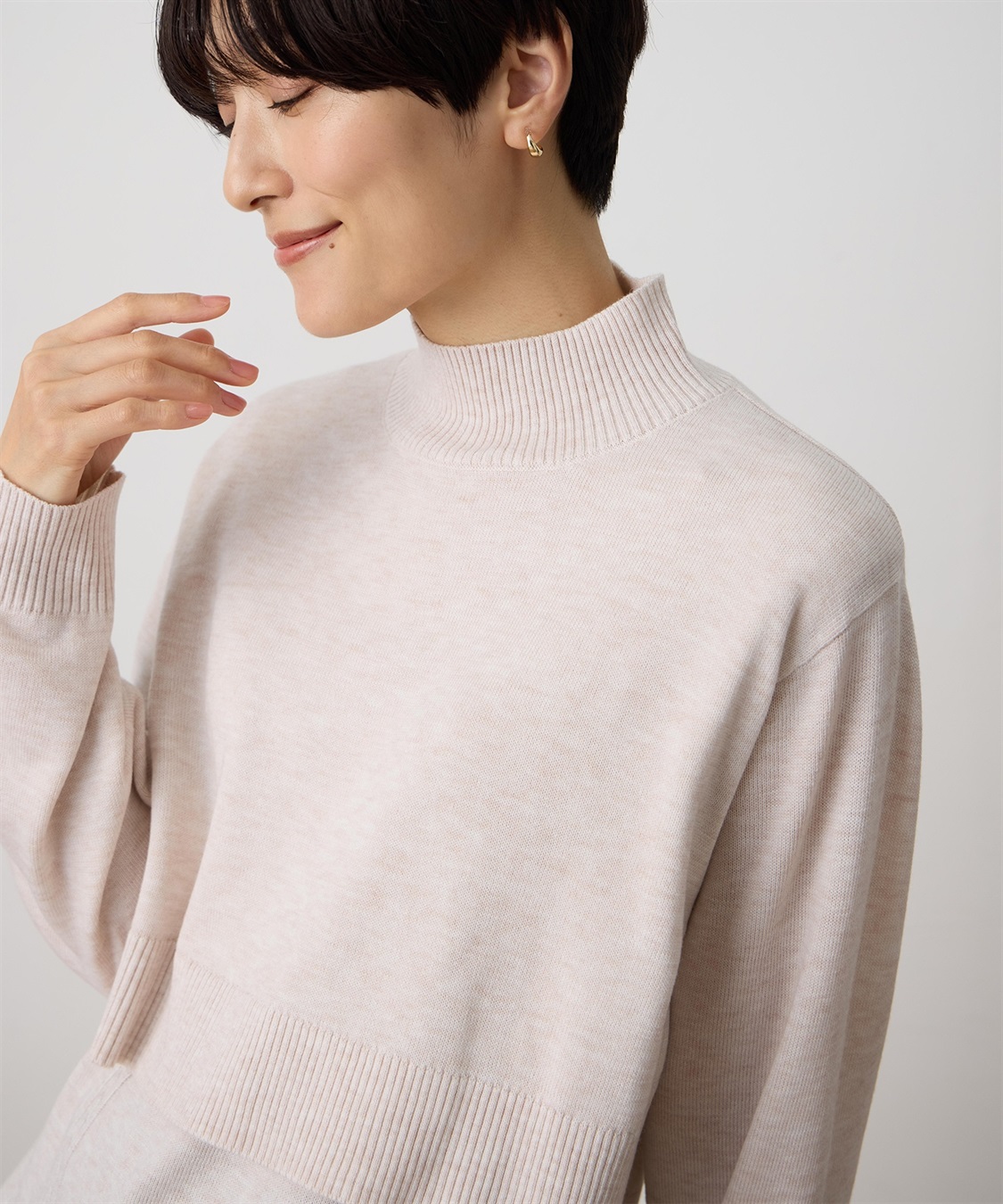 DECOY ハイネックニットアンサンブル【アンサンブル(2枚セット)・ハンドウォッシャブル】_sub_20