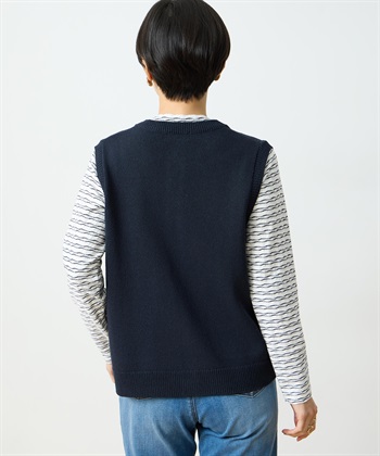 DECOY クルーネックニットベスト【ハンドウォッシャブル】_subthumb_3