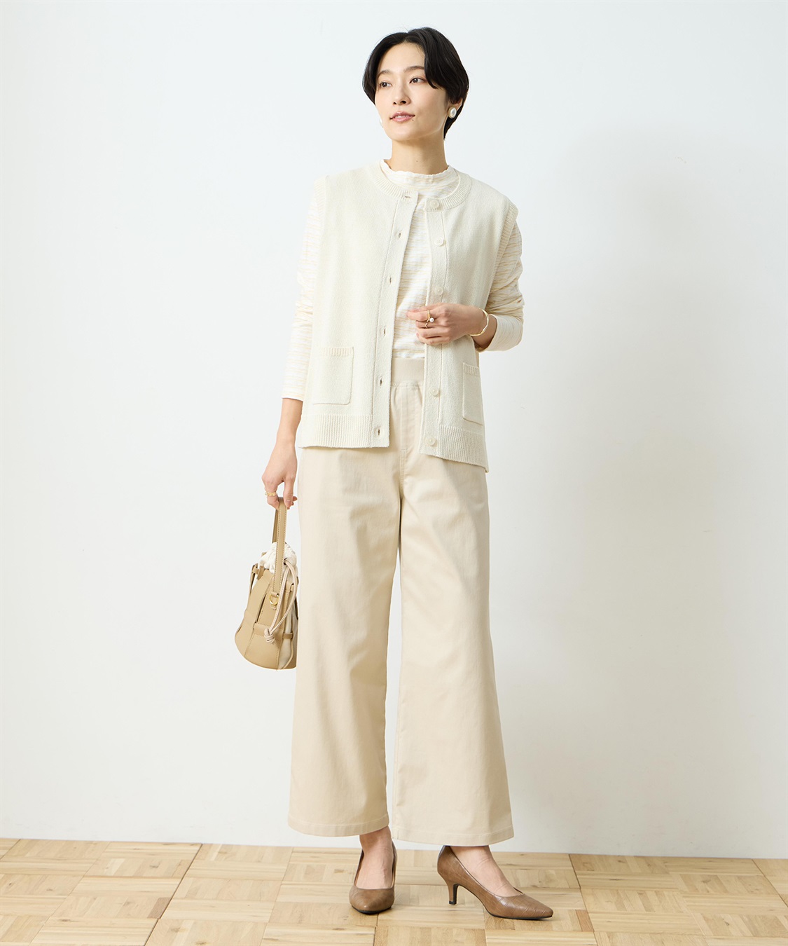 DECOY クルーネックニットベスト【ハンドウォッシャブル】_sub_6