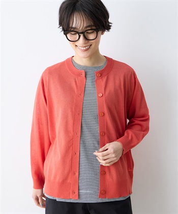 DECOY サラコクルーネック9分袖カーディガン【接触冷感・ウォッシャブル・毛玉になりにくい】_subthumb_5