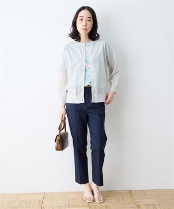 DECOY サラコクルーネック9分袖カーディガン【接触冷感・ウォッシャブル・毛玉になりにくい】_subthumb_8