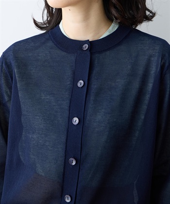 DECOY サラコクルーネック9分袖カーディガン【接触冷感・ウォッシャブル・毛玉になりにくい】_subthumb_12