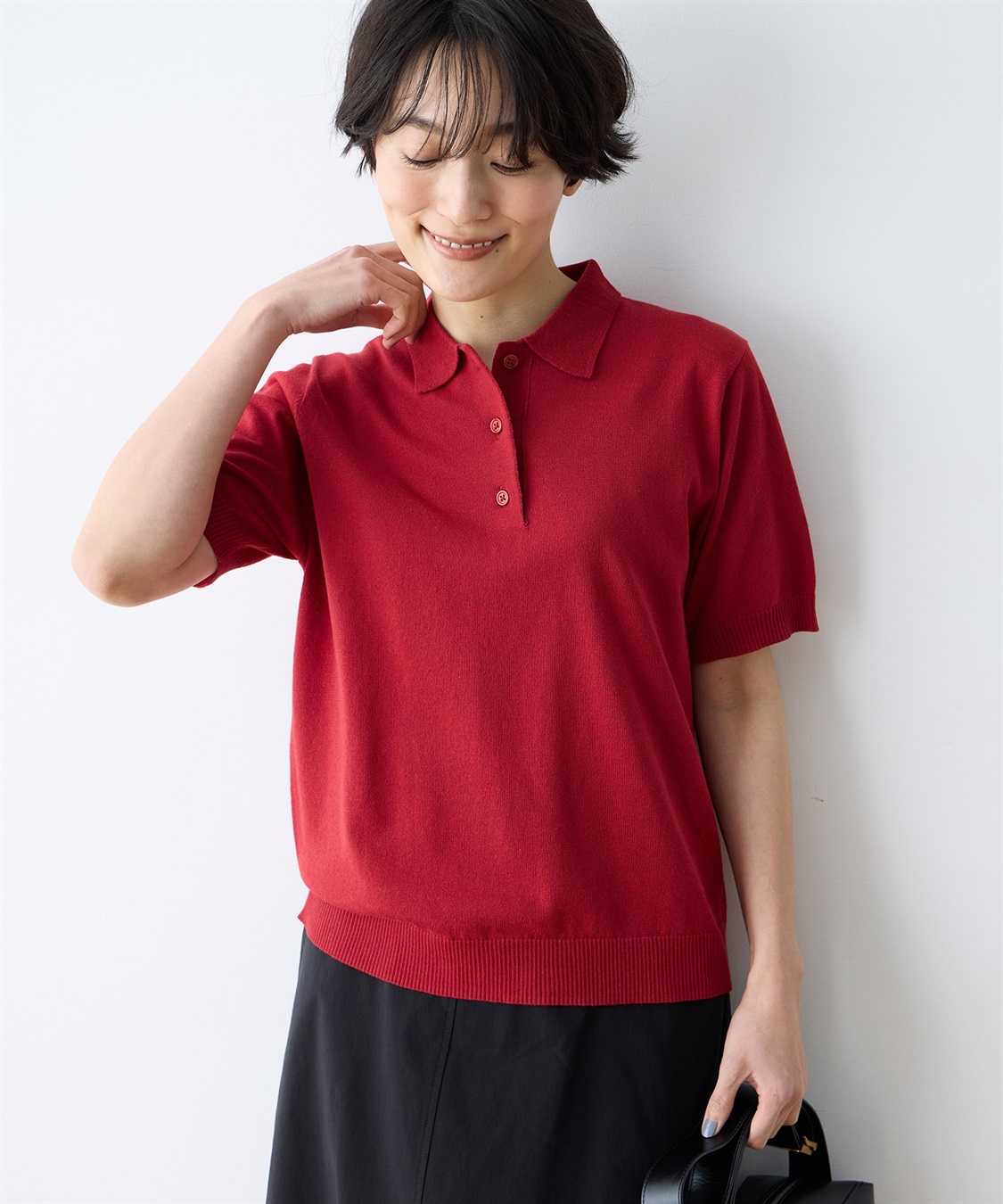 DECOY ポロカラーニット【ハンドウォッシャブル】_sub_5