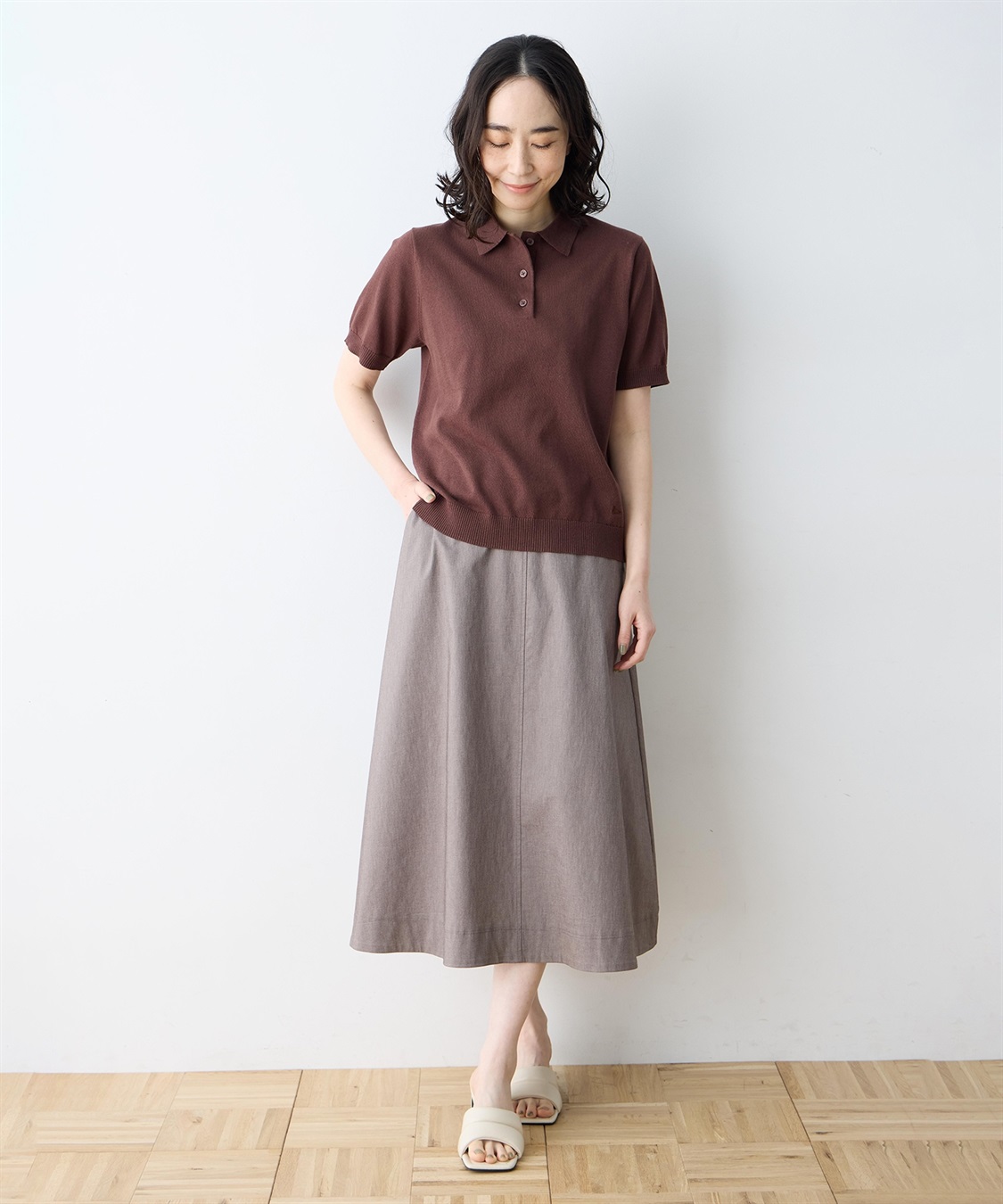 DECOY ポロカラーニット【ハンドウォッシャブル】_sub_13