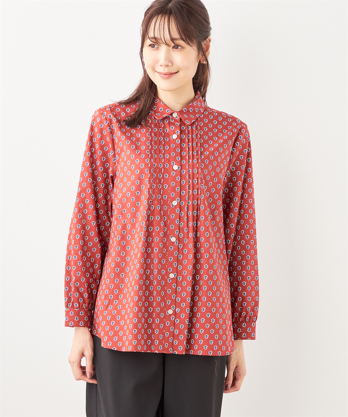 レゾリヴァードピンタックブラウス DECOY｜クロスプラス公式通販サイト