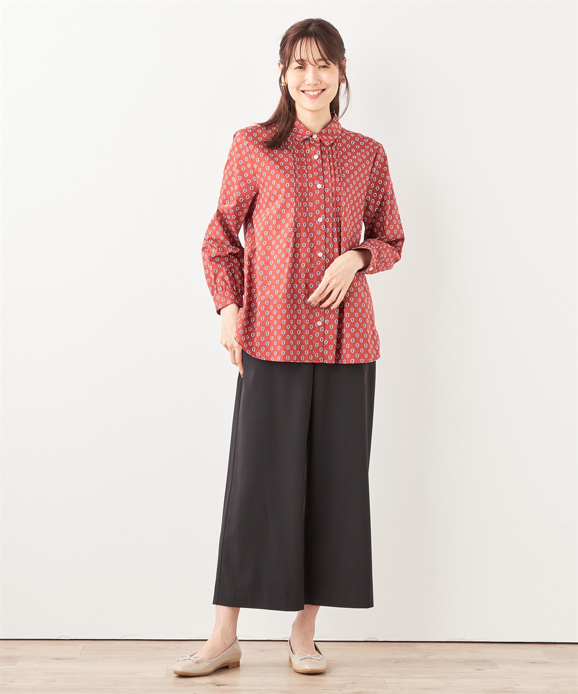 11/8まで出品 コムコム オーガンジー シアー 2重 ブラウス レッド S コムコム オーガンジー シアー 2重 ブラウス シャツ レッド S - メルカリ