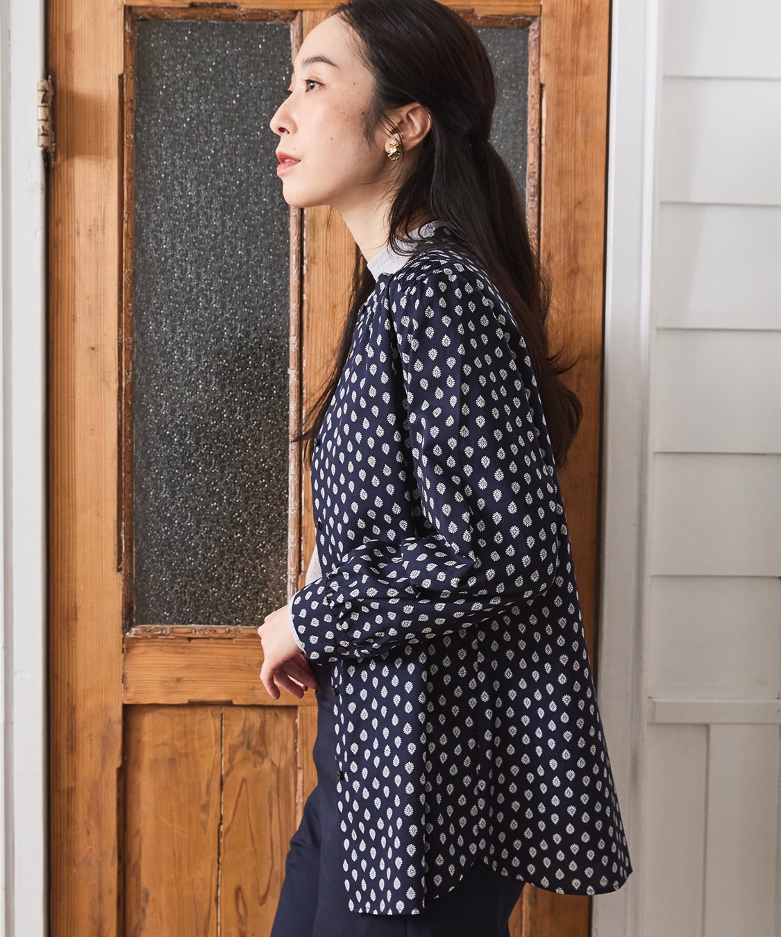 DECOY レゾリヴァードシャーリングブラウス_sub_1