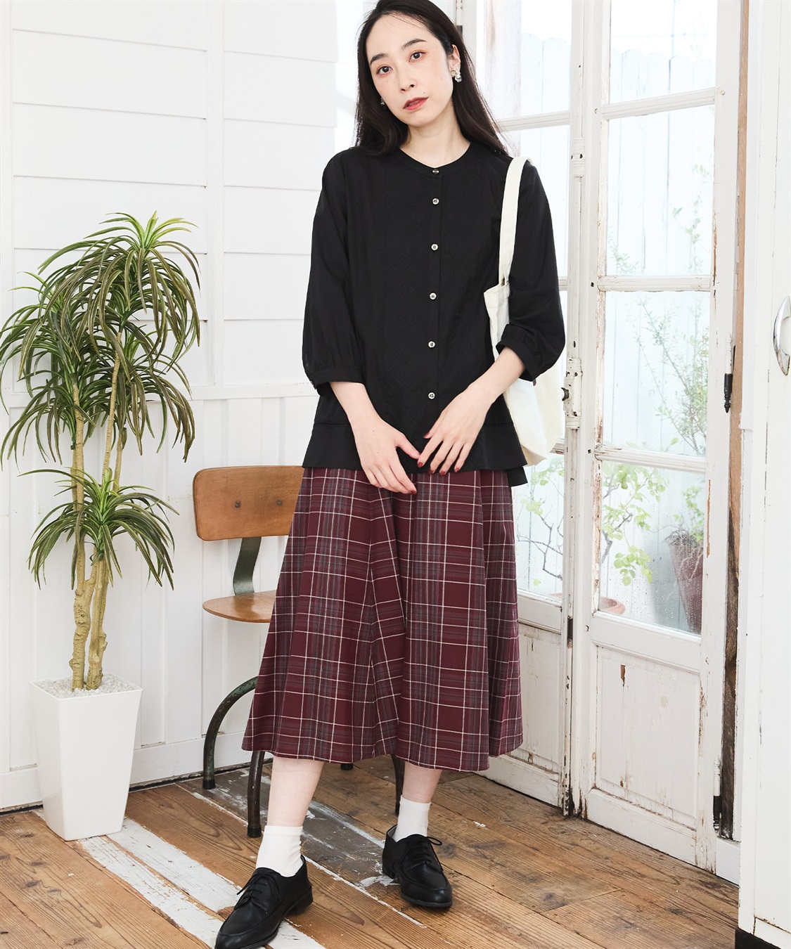 DECOY 刺しゅうブラウス_sub_2