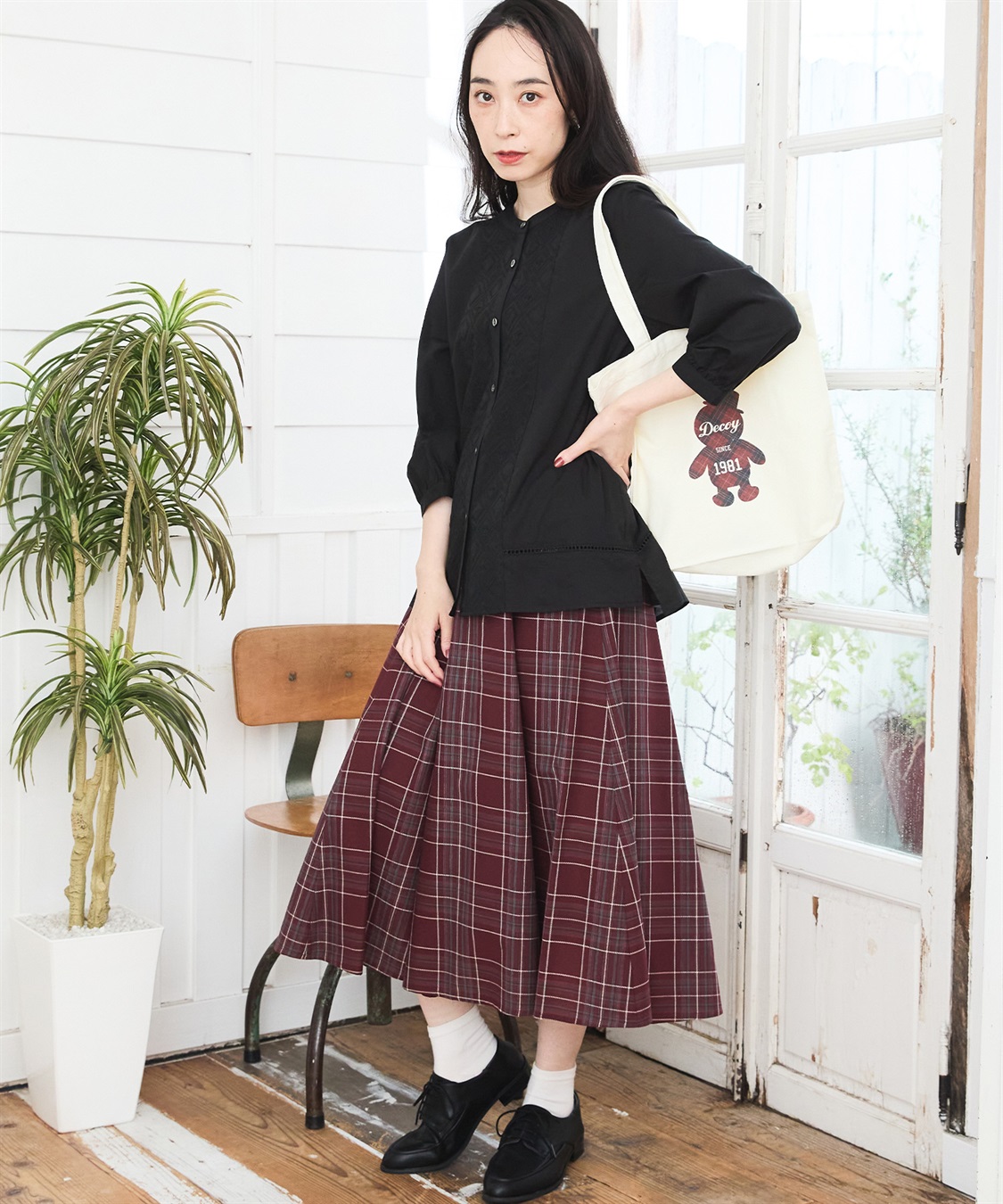 DECOY 刺しゅうブラウス_sub_3