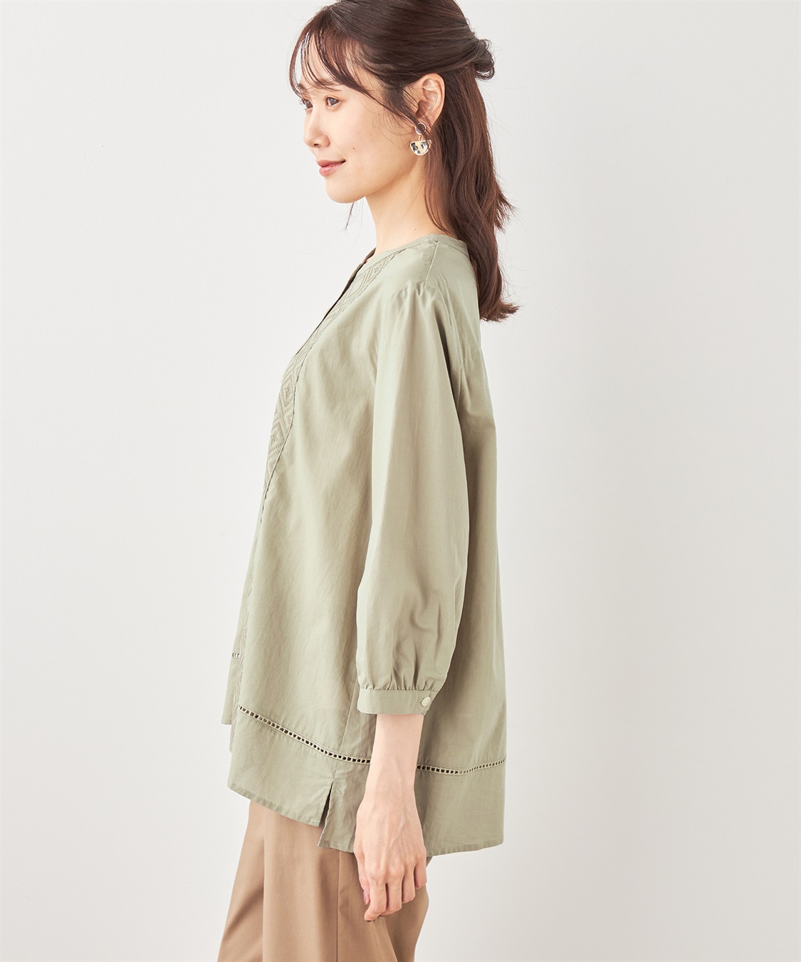 DECOY 刺しゅうブラウス_sub_5