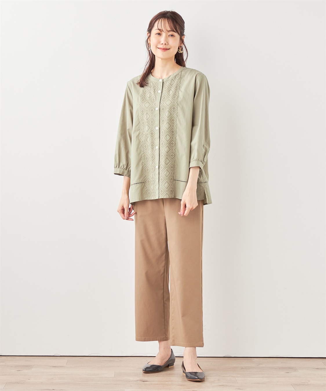 DECOY 刺しゅうブラウス_sub_12