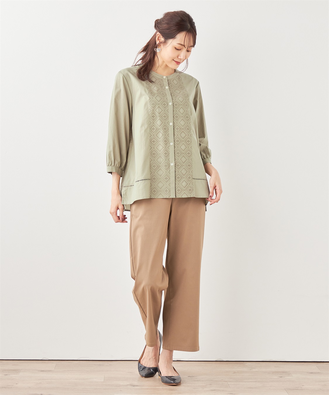 DECOY 刺しゅうブラウス_sub_14