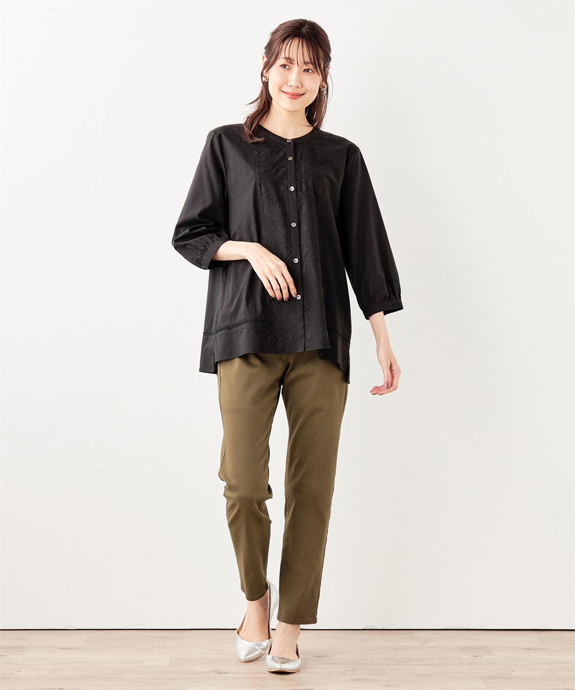 DECOY 刺しゅうブラウス_sub_17