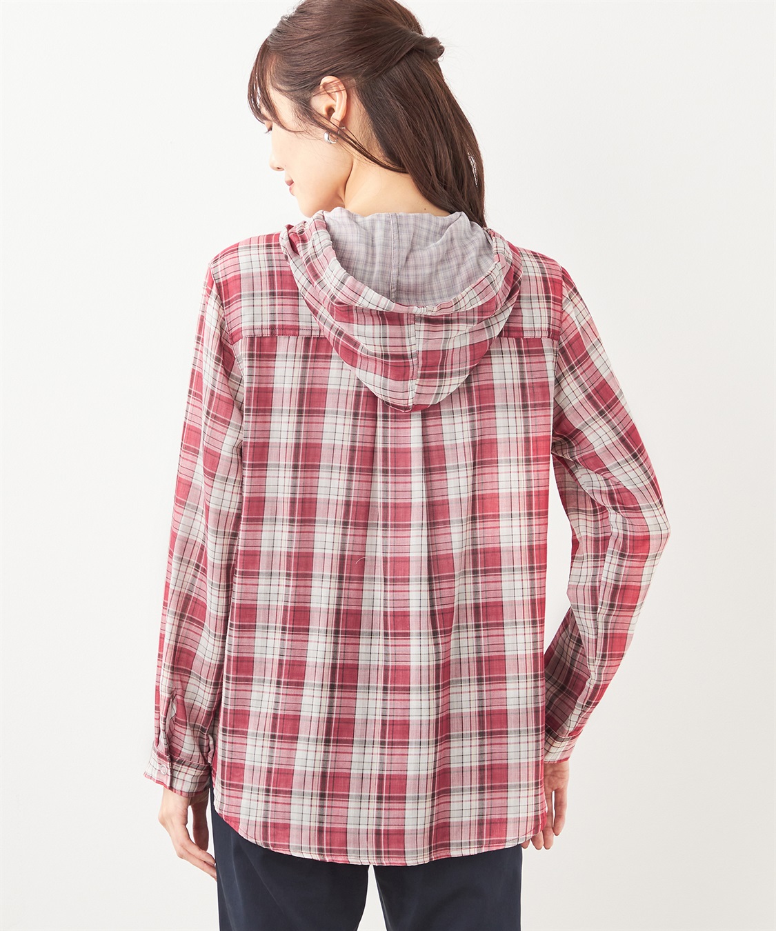 Wガーゼチェックシャツ羽織り DECOY｜クロスプラス公式通販サイト