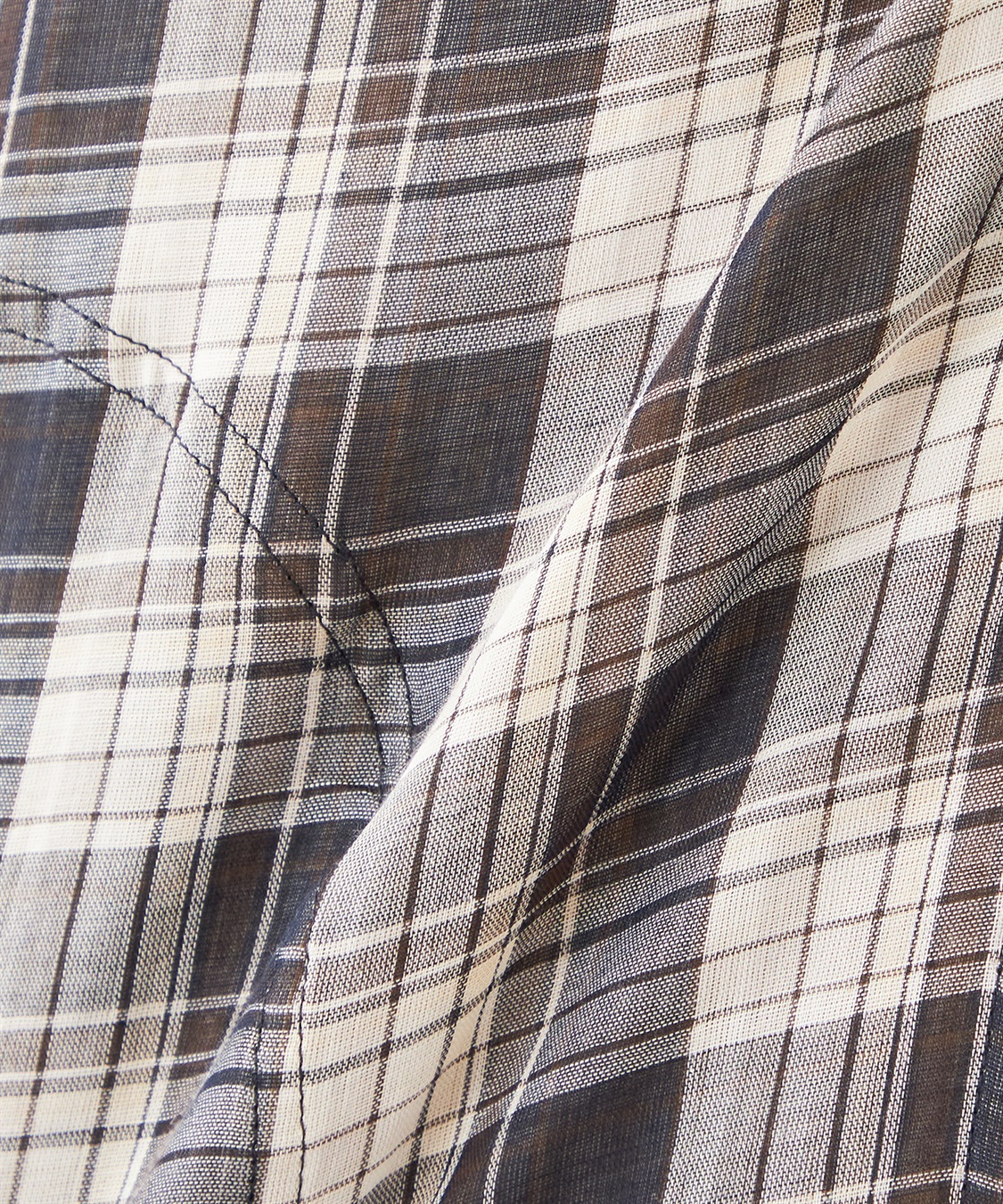 DECOY Wガーゼチェックシャツ羽織り_sub_15