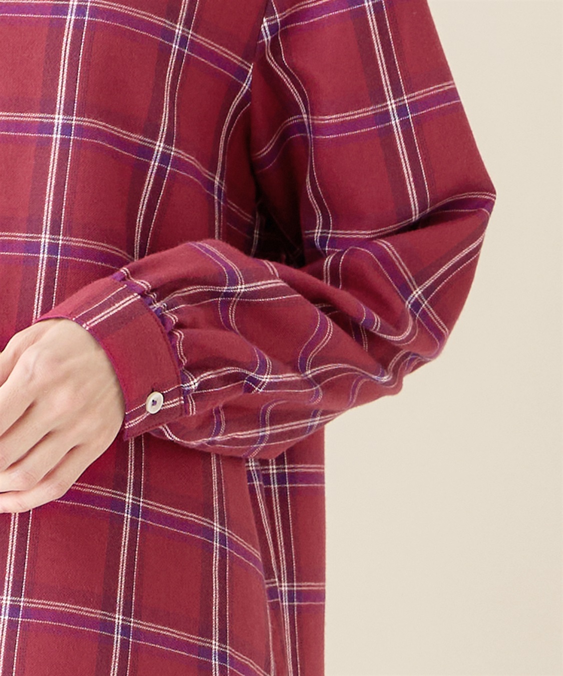 DECOY 裏毛チェックシャツ_sub_3