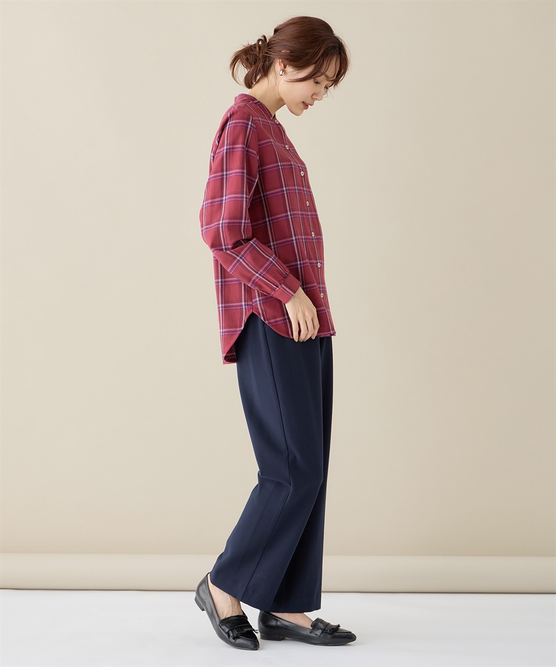 DECOY 裏毛チェックシャツ_sub_9