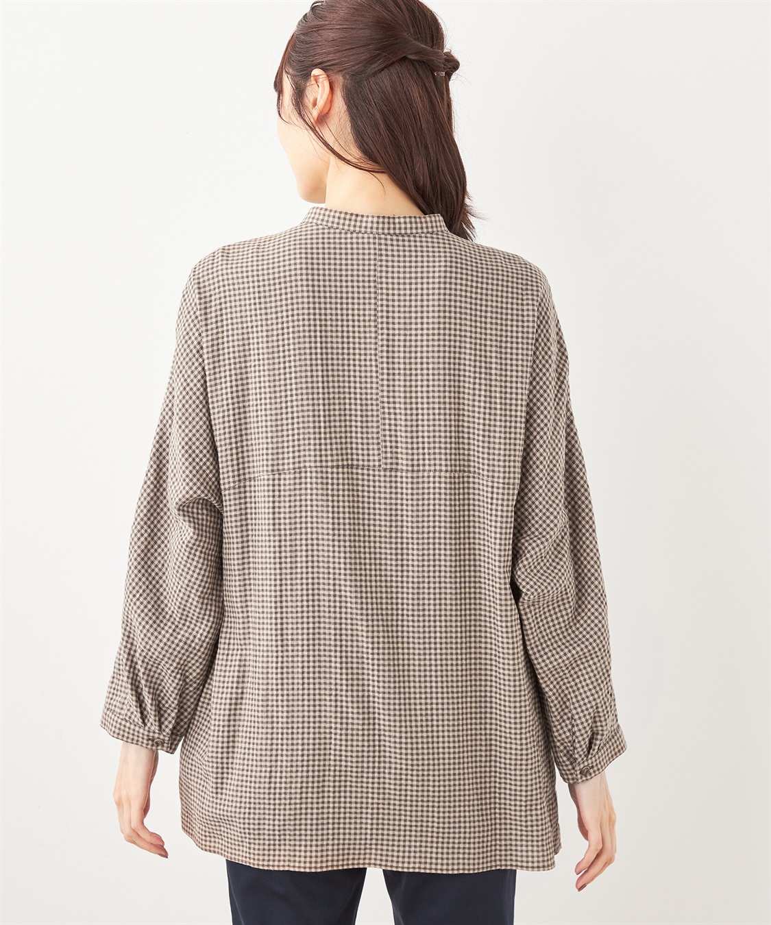 DECOY シャーリングチュニックブラウス_sub_2