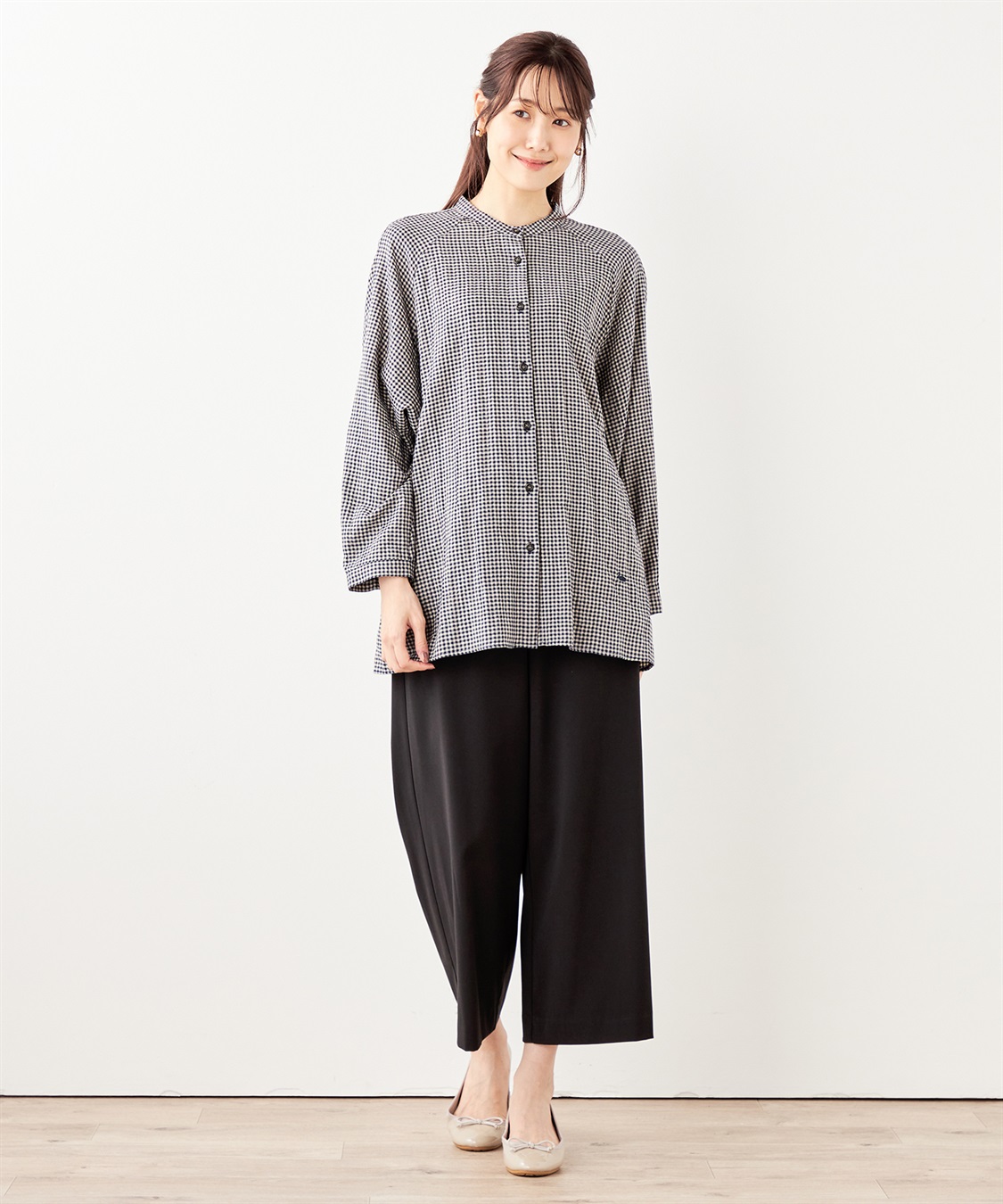 DECOY シャーリングチュニックブラウス_sub_14