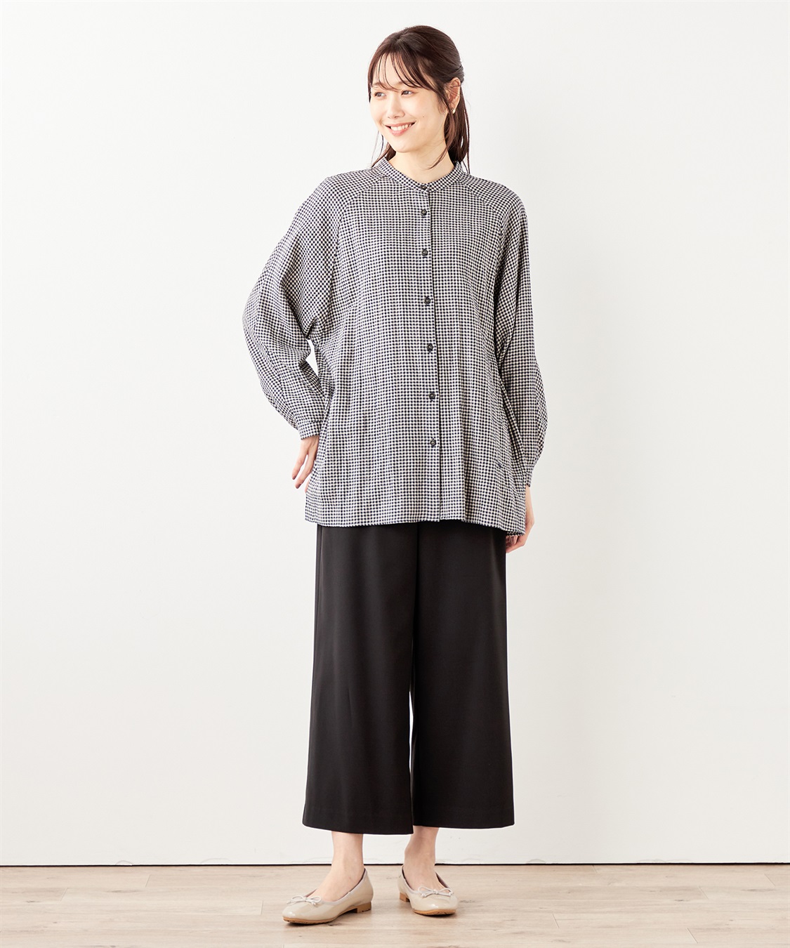 DECOY シャーリングチュニックブラウス_sub_15