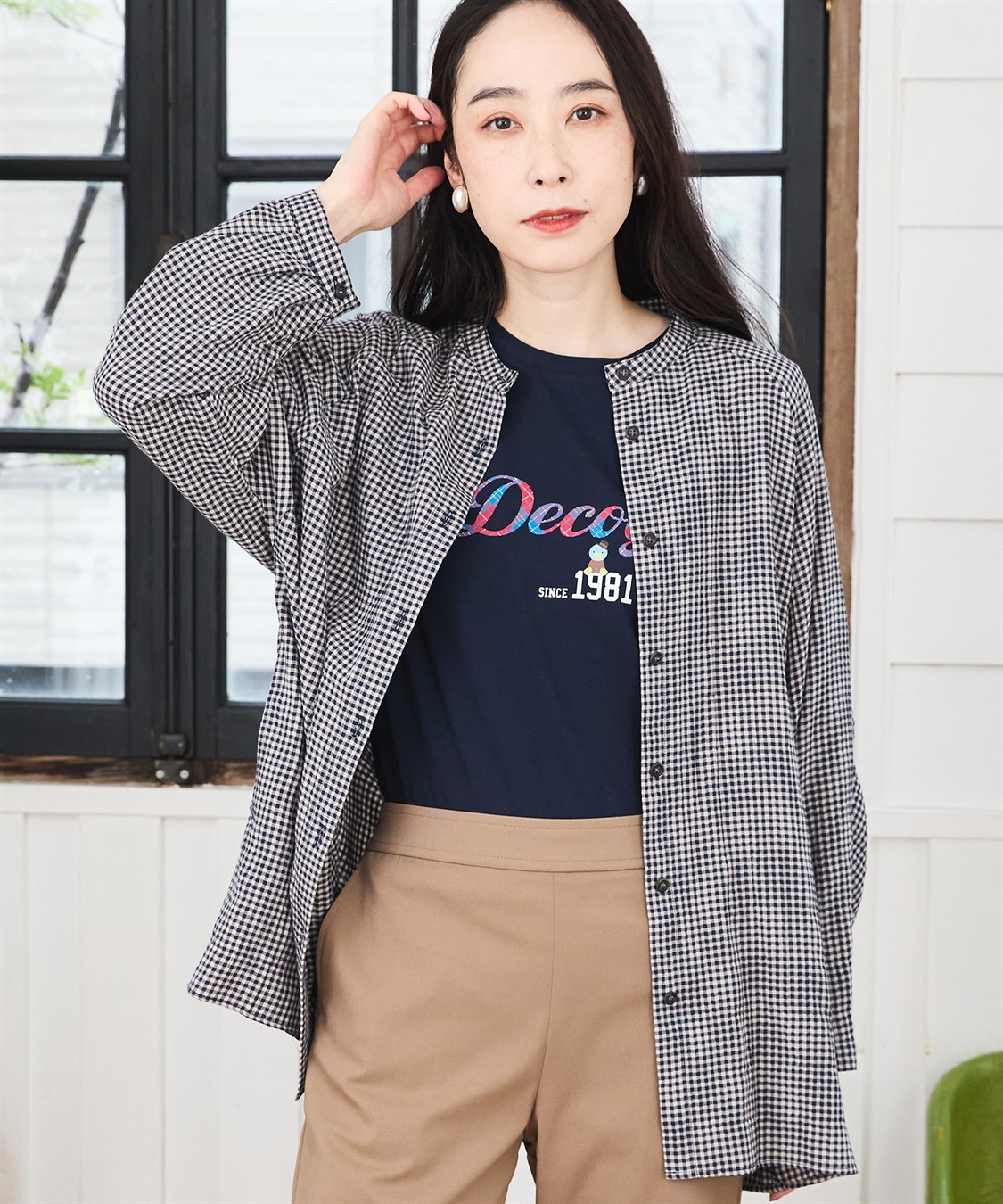 DECOY シャーリングチュニックブラウス_sub_17